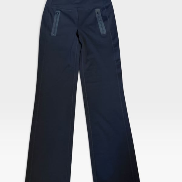 Zuda Z-Stretch Bootcut Pants Size M Black Zipper Pockets