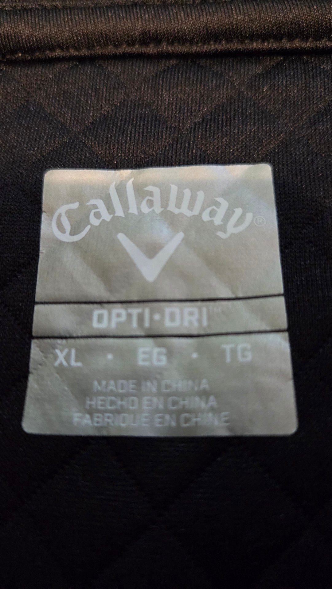 Callaway Men's Opti-Dri Quilted 1/4-Zip Pullover Black Size XL 3