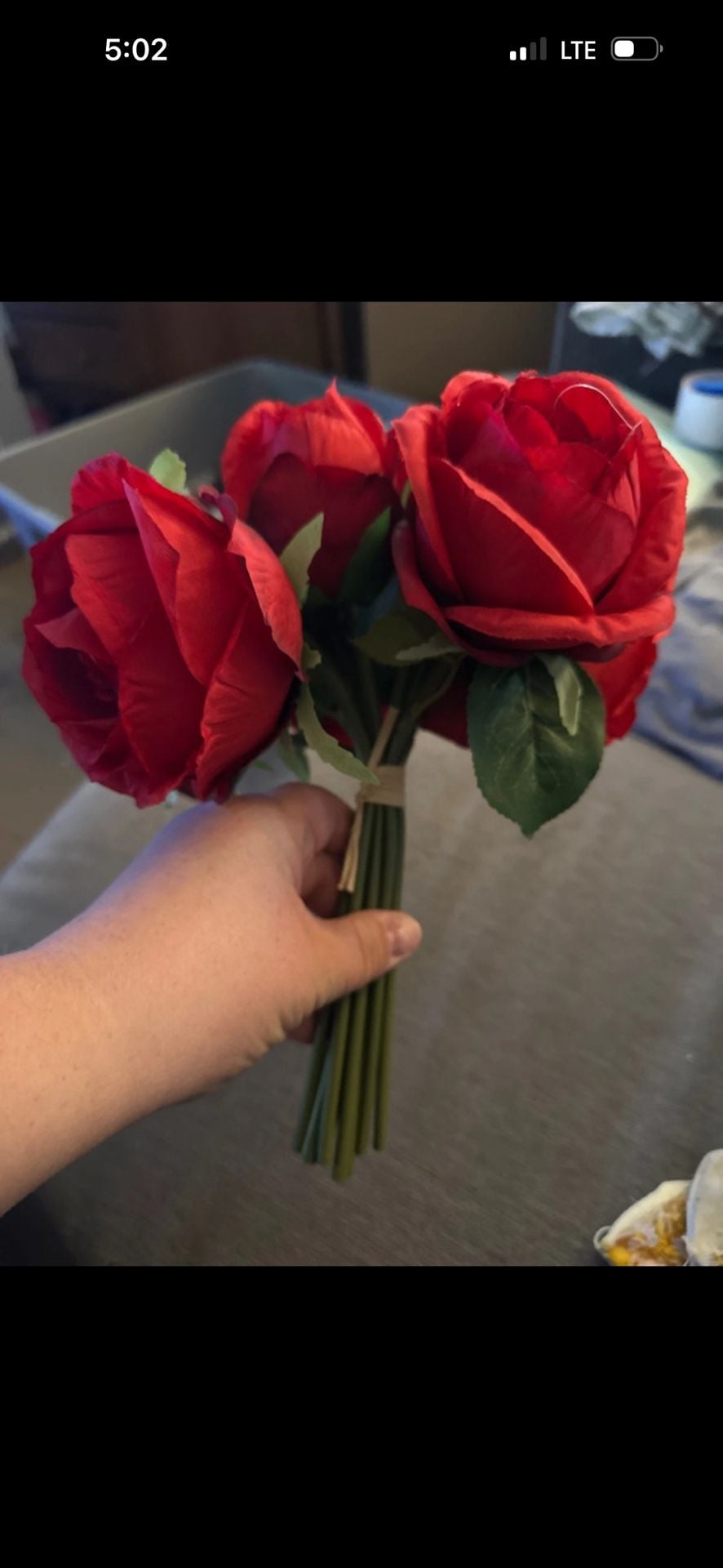 Artificial Red Rose Bouquet Bundle of 10 2