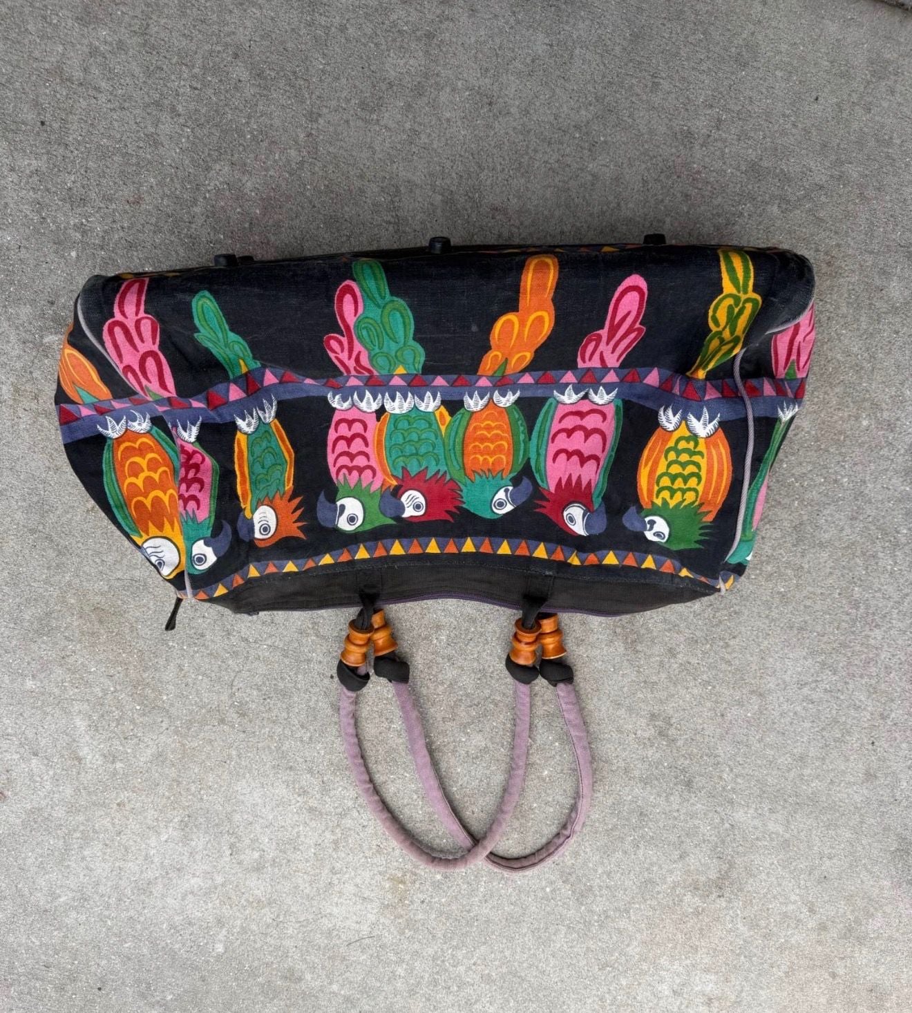 Sun 'n Sand Tropical Parrot Print Duffle Beach Tote Bag 2