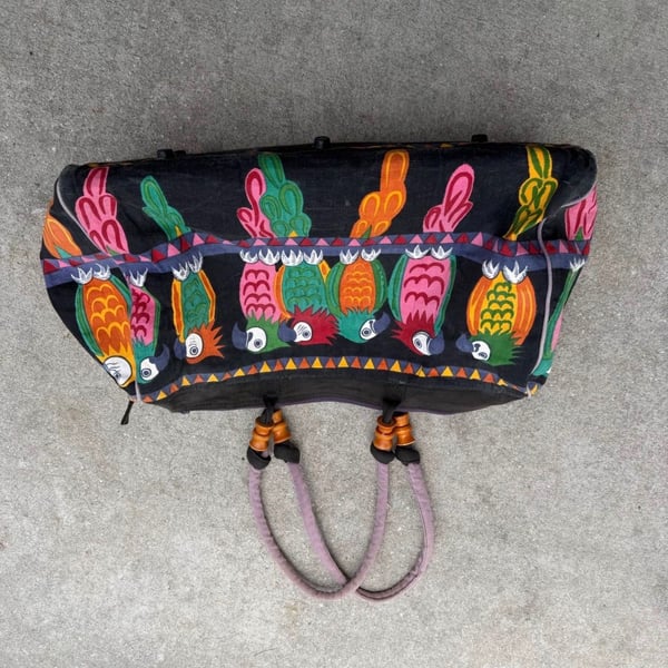 Sun 'n Sand Tropical Parrot Print Duffle Beach Tote Bag