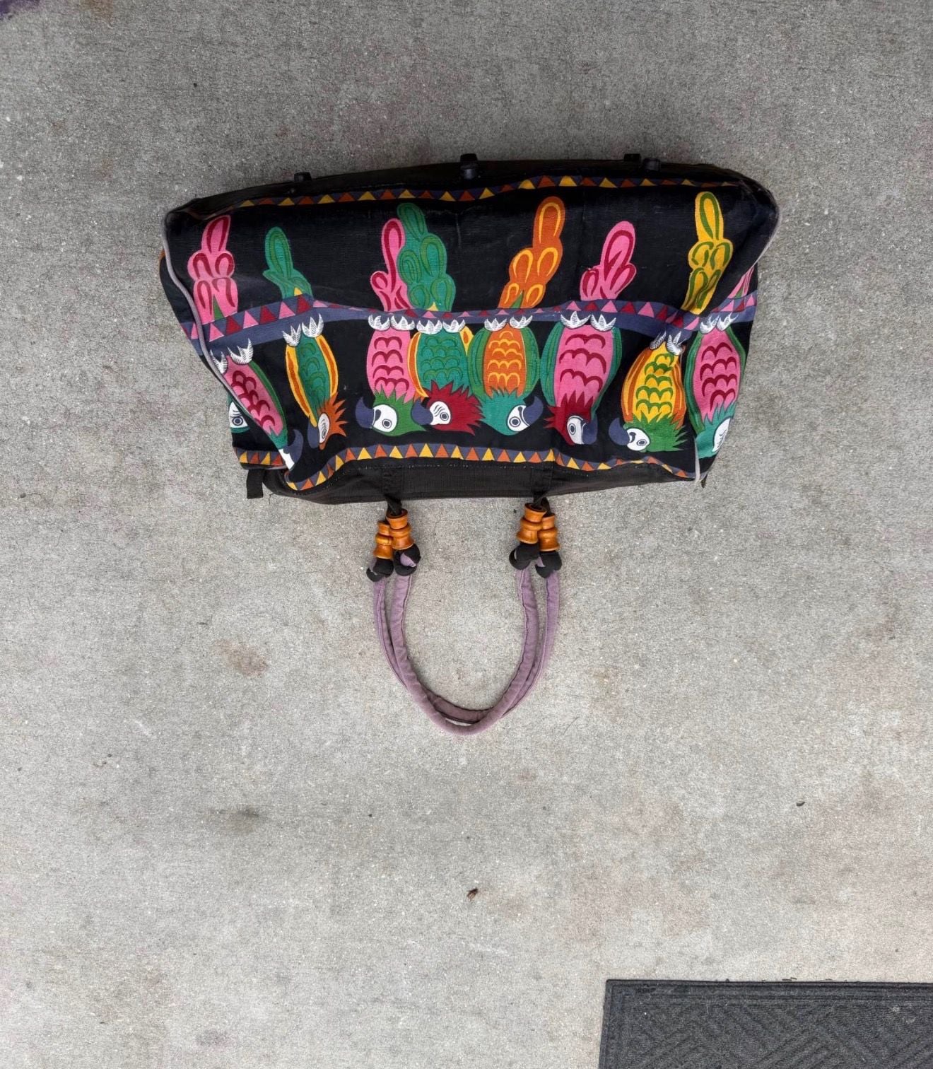 Sun 'n Sand Tropical Parrot Print Duffle Beach Tote Bag 4