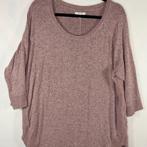 Maurices Sweater Scoop Neck Pink Heather Women’s XL