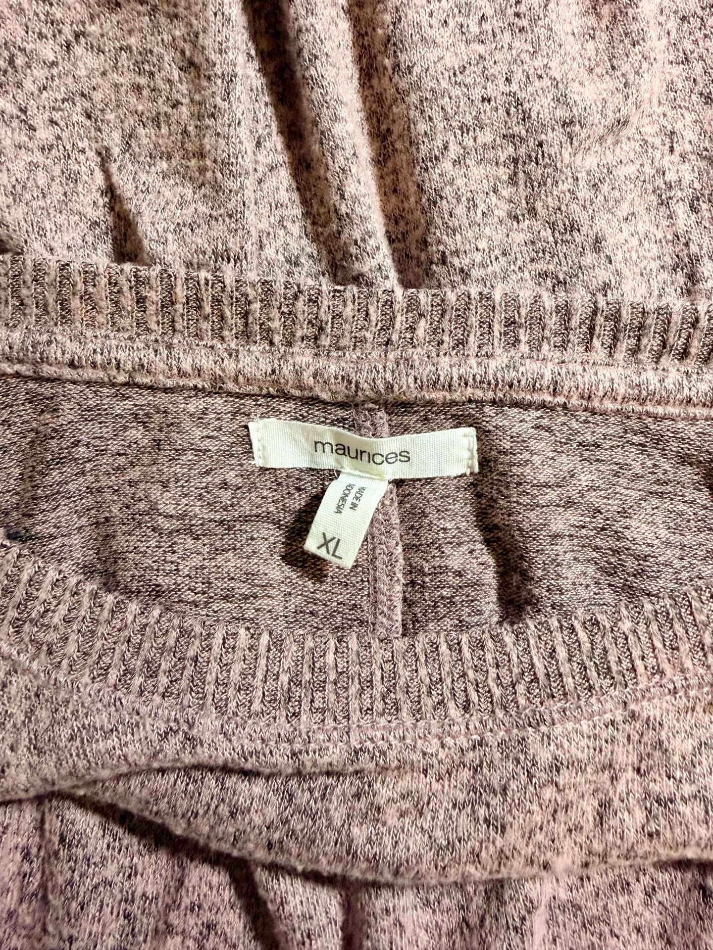 Maurices Sweater Scoop Neck Pink Heather Women’s XL  7