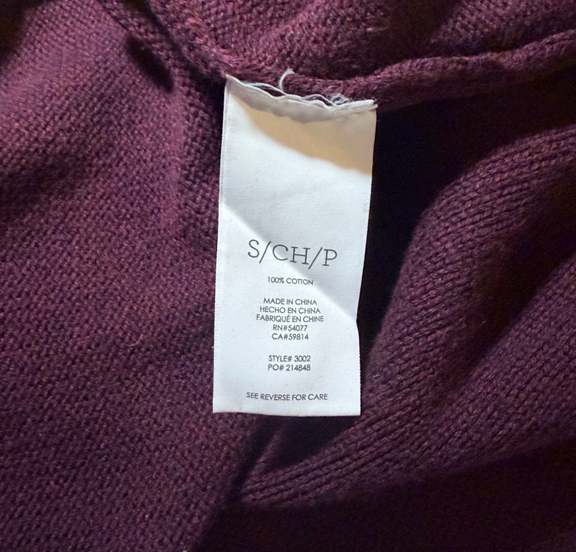Cabi Fringe Wrap Cardigan Striped Shawl Sweater Port Wine Women’s Small 4