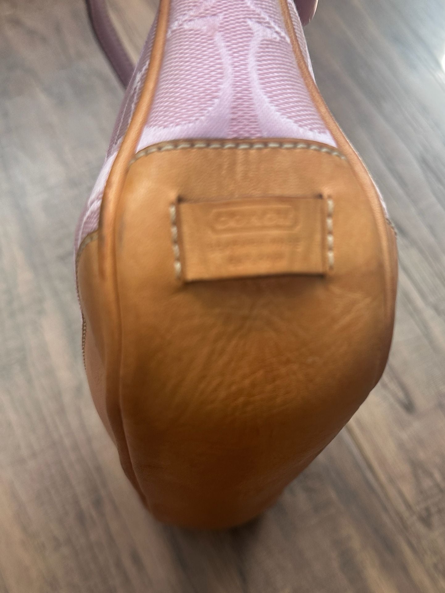 Coach Signature Demi Bag 6094 Pink Monogram Shoulder Handbag 6
