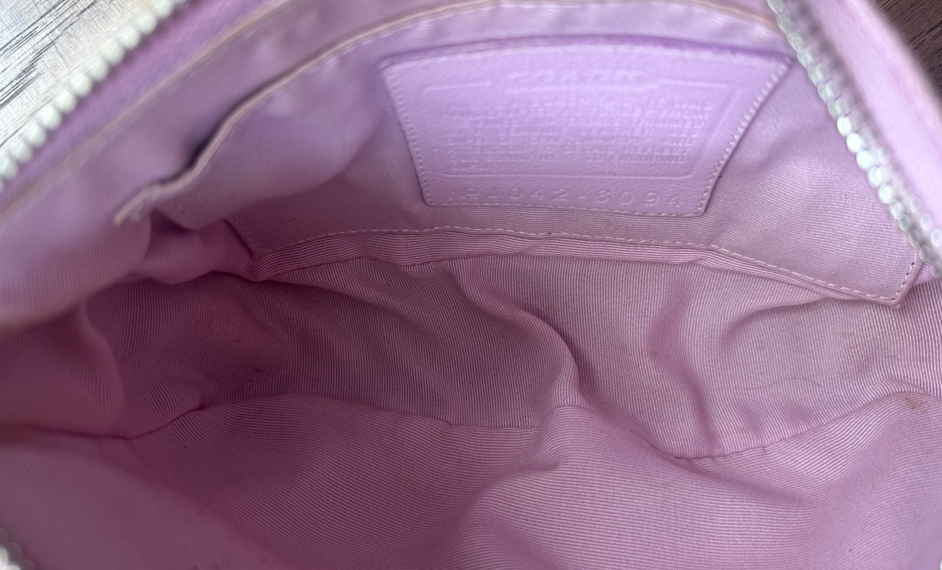 Coach Signature Demi Bag 6094 Pink Monogram Shoulder Handbag 10