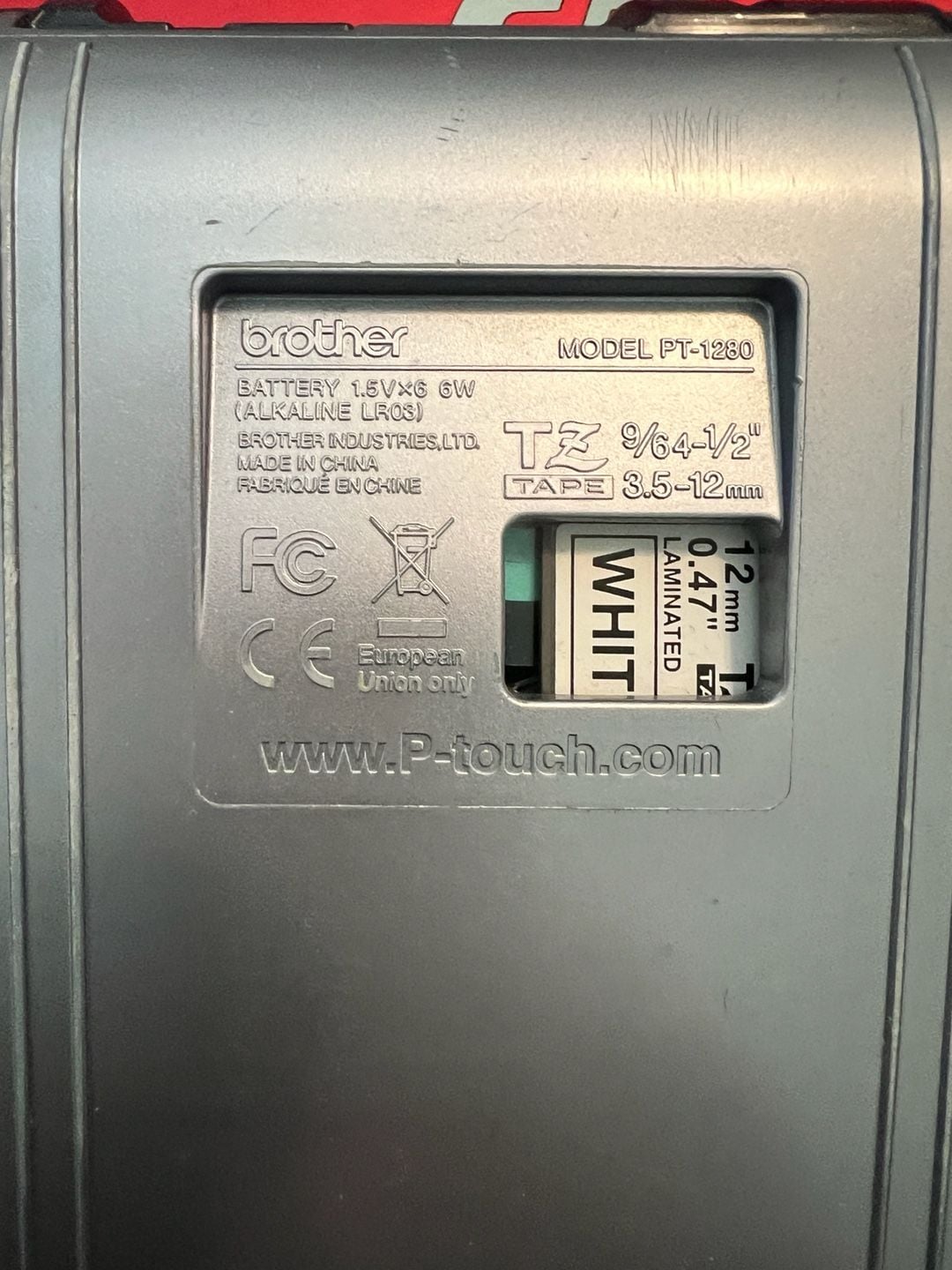Brother P-Touch PT-1280 Electronic Label Maker 2