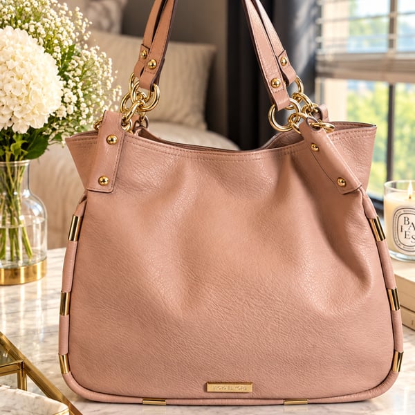Jessica Simpson Sadie Faux Leather 4 Poster Handbag