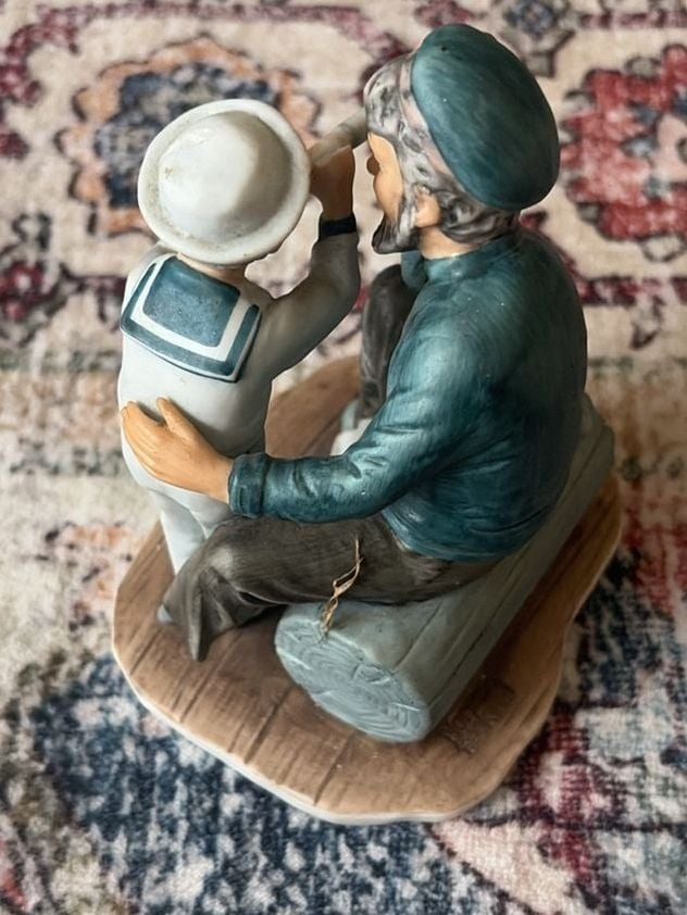 Gorham Norman Rockwell Captain Figurine Porcelain 3