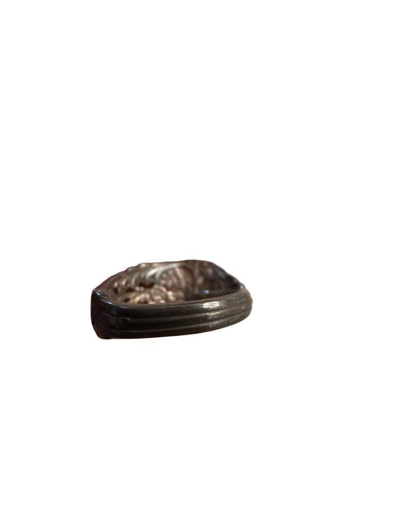 Reed And Barton Sterling Silver Floral Spoon Ring 4