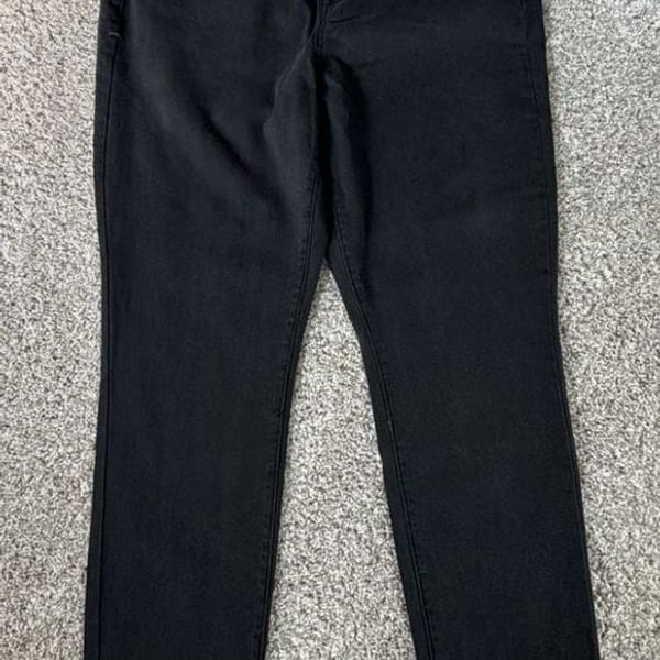 Seven7 Skinny Jeans Size 12 Black Denim Pants