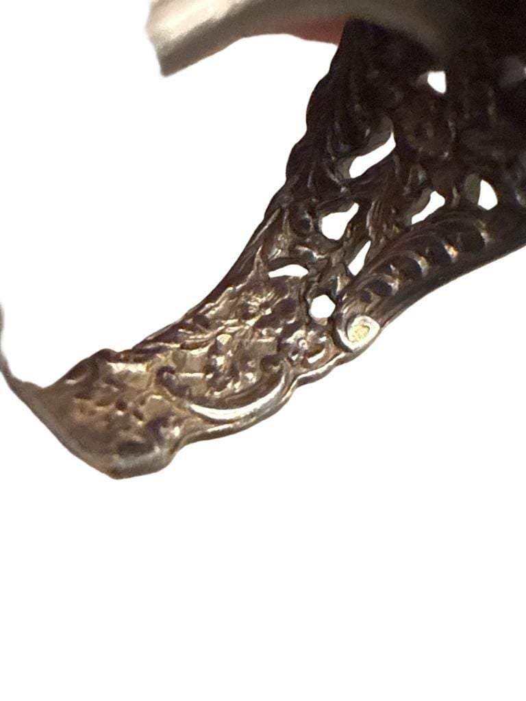 Reed And Barton Sterling Silver Floral Spoon Ring 5