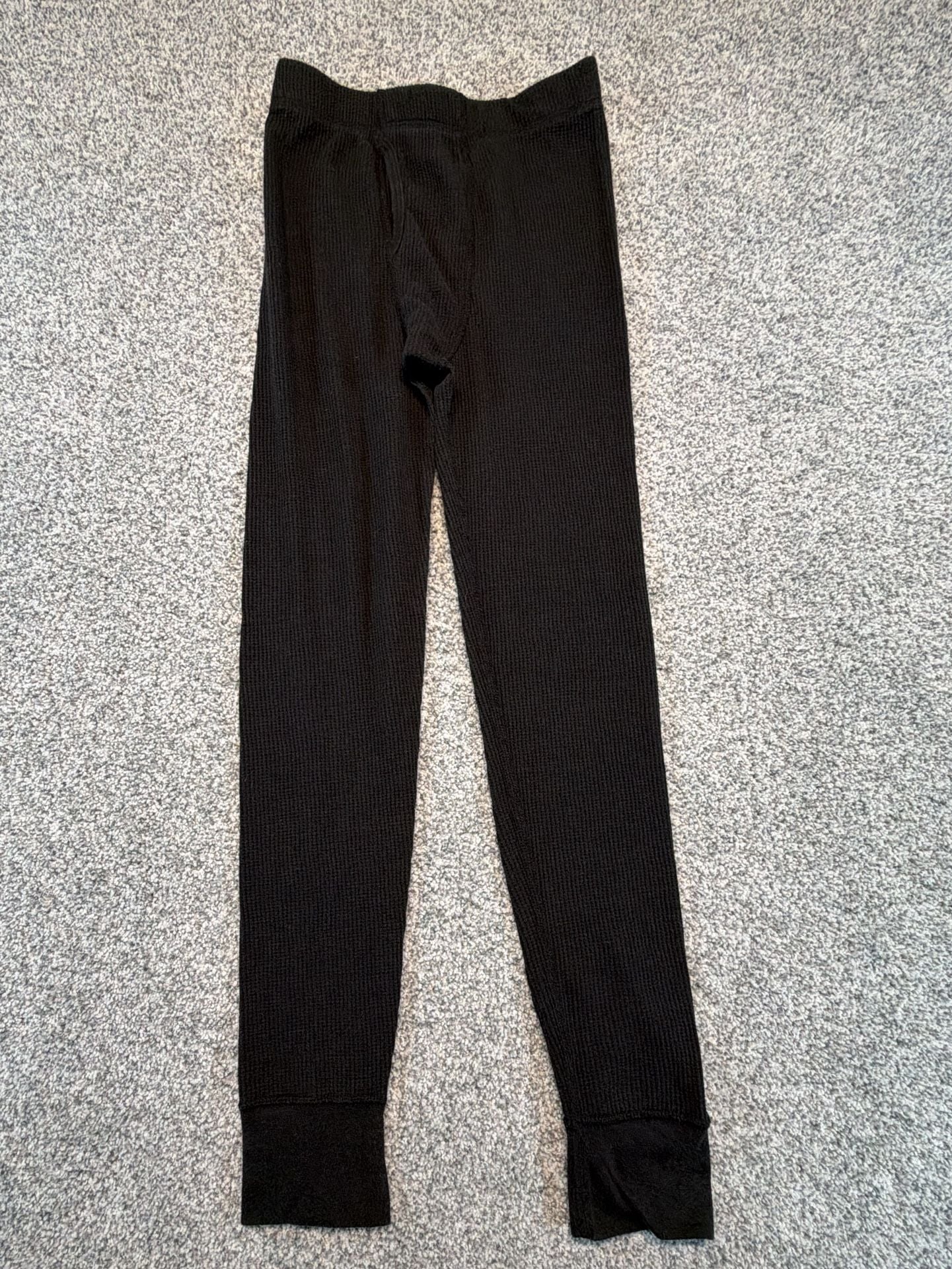 Fruit of the Loom Thermal Waffle Long Johns Set Size L Black Cotton Blend 8