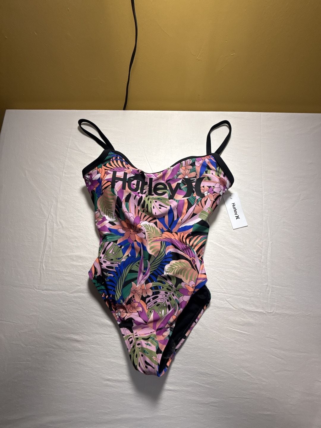 Hurley One Piece Swimsuit Size 1X Multicolor Tropical Floral 2