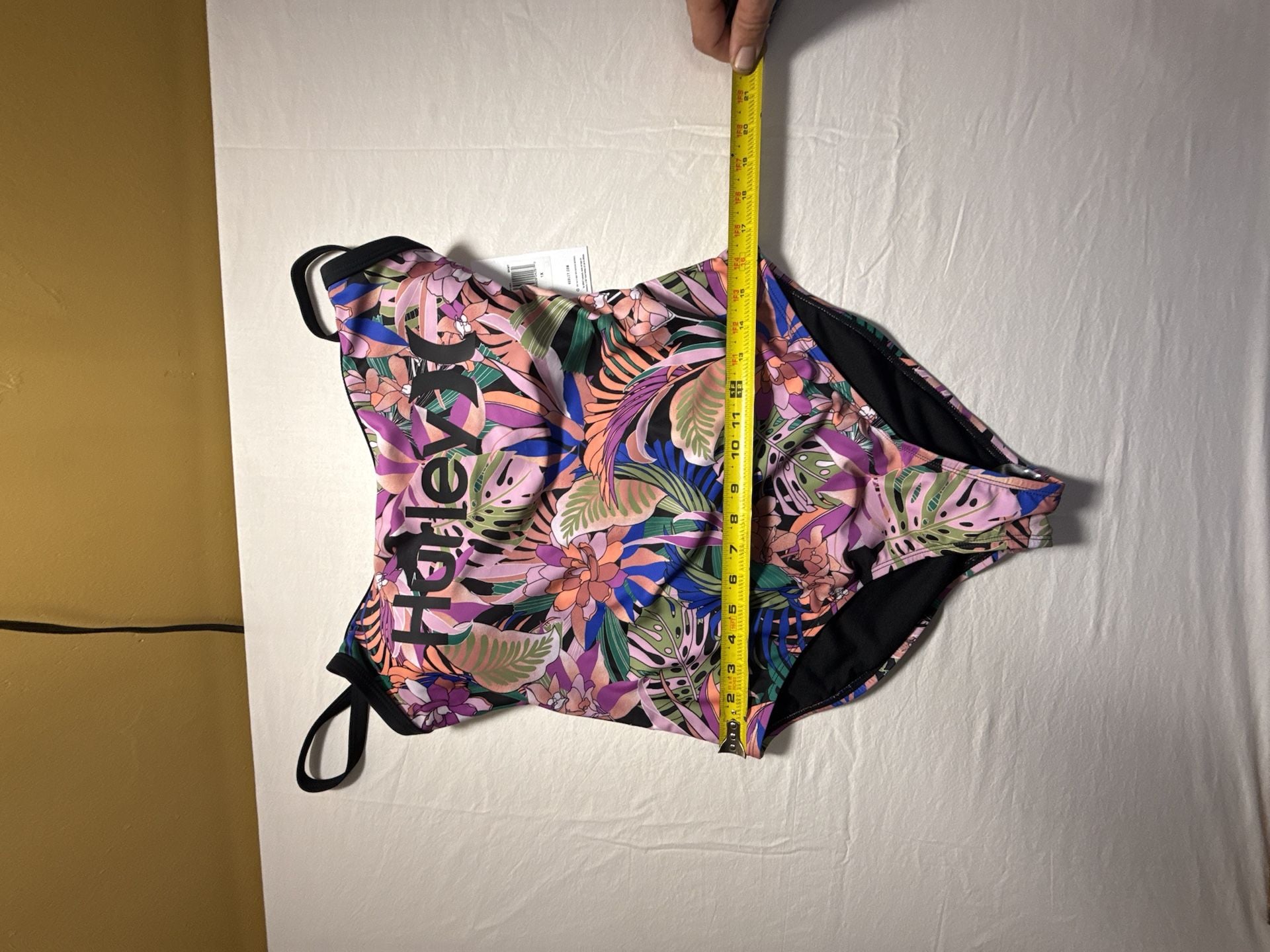 Hurley One Piece Swimsuit Size 1X Multicolor Tropical Floral 5