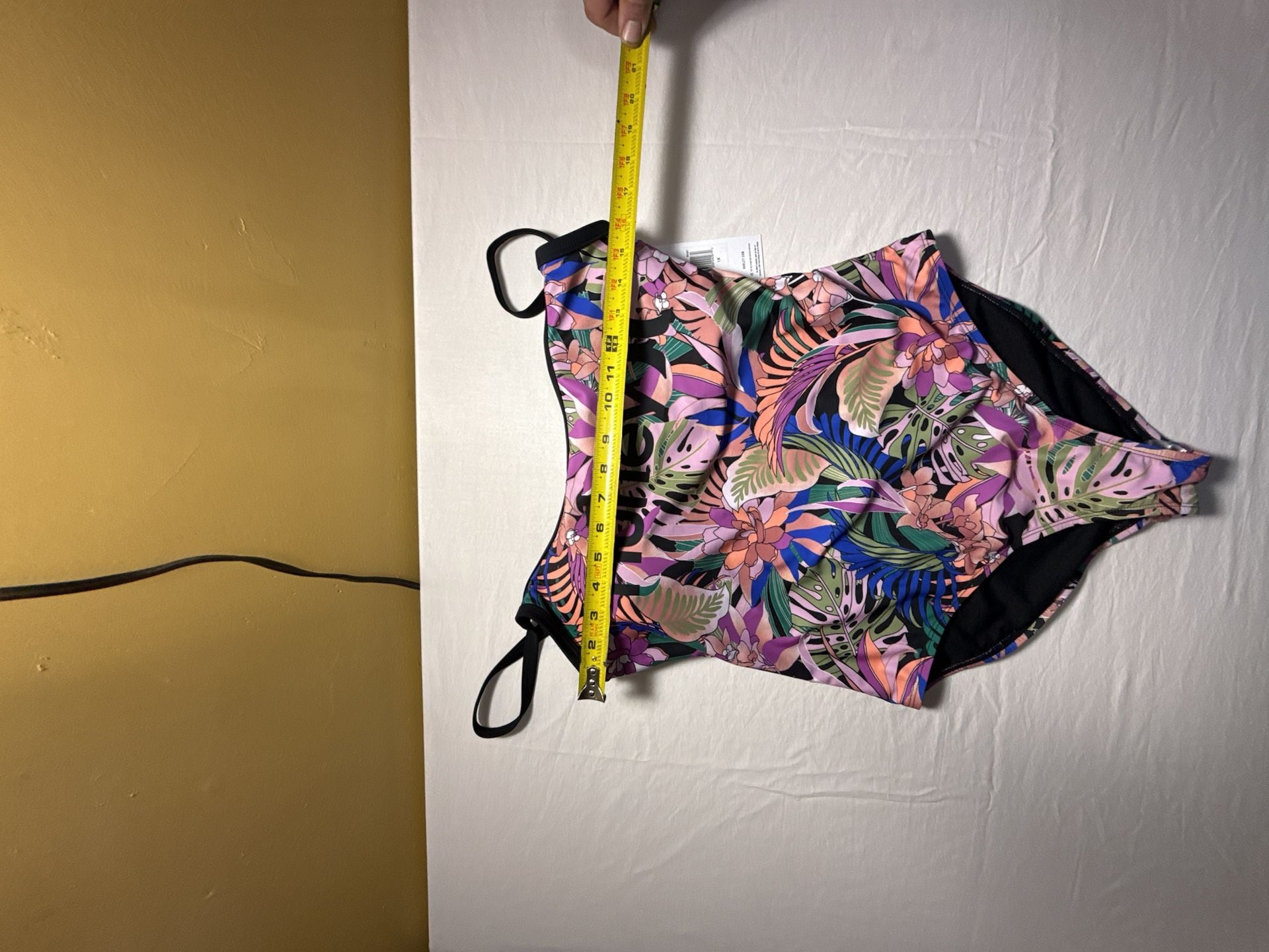 Hurley One Piece Swimsuit Size 1X Multicolor Tropical Floral 6