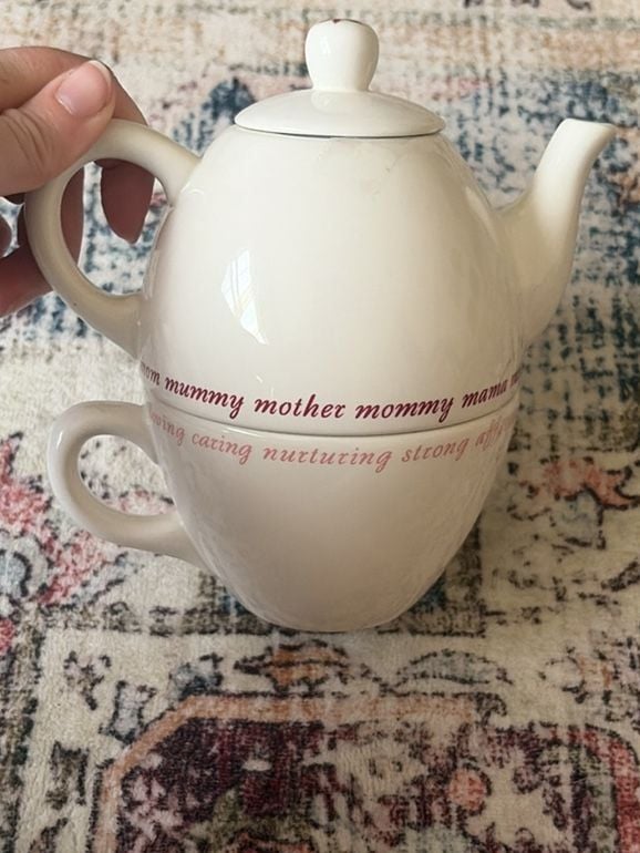 Pottery Barn Tea For One Teapot And Cup Set Mother's Day 2