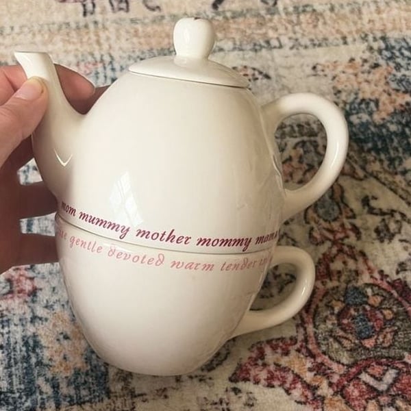 Pottery Barn Tea For One Teapot And Cup Set Mother's Day