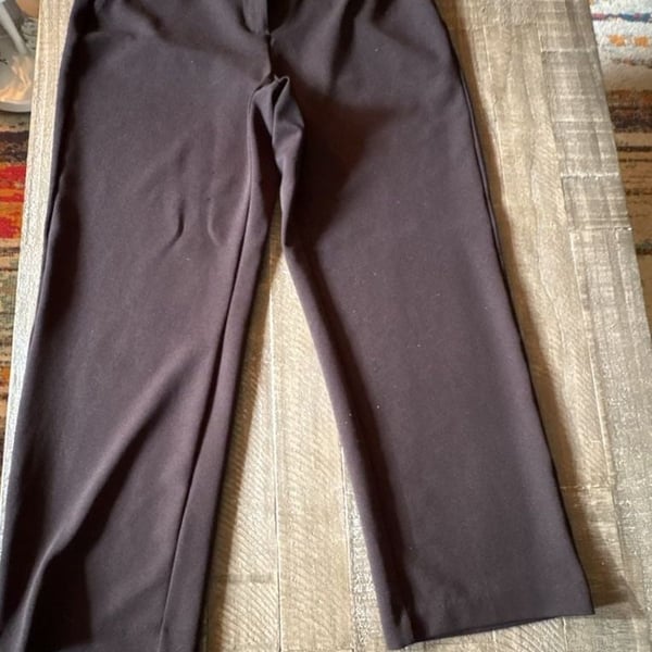 Michael Michael Kors Pants Size 8 Black Belted Straight Leg Trousers