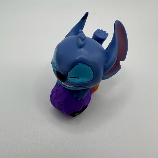 Disney Lilo & Stitch Just Play Figure Stitch Purple Orange Base Used
