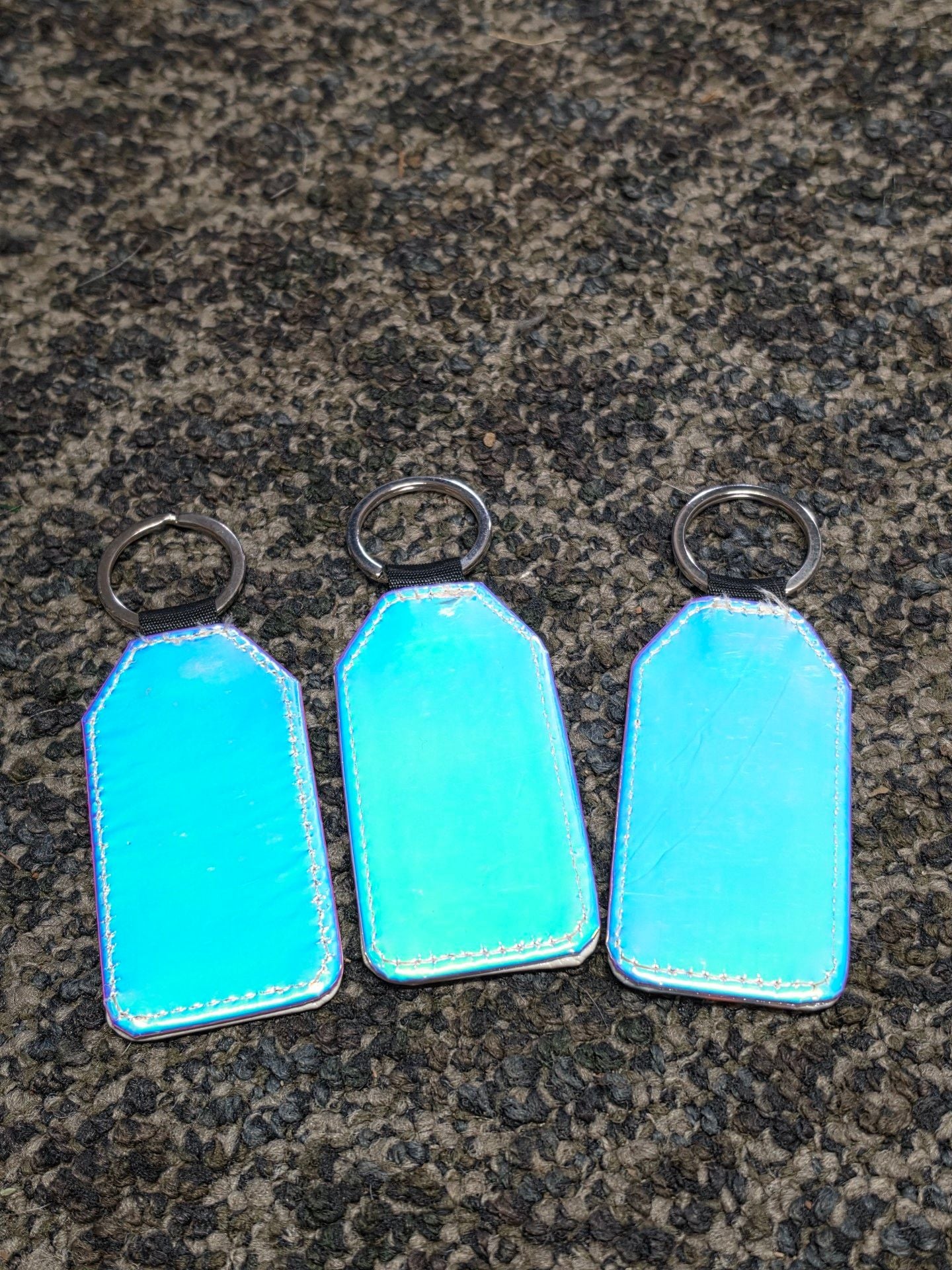 Assorted Keychains Key Ring Set Of 3 Printed Design 2
