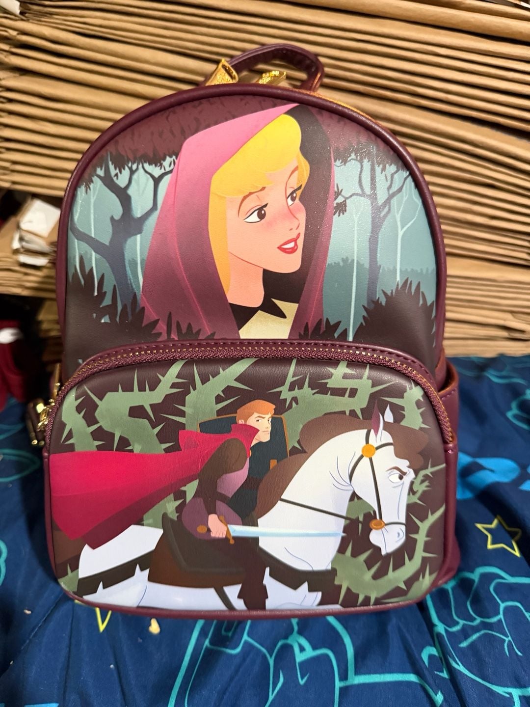 Loungefly Disney Sleeping Beauty Aurora Scene Mini Backpack NWT 1