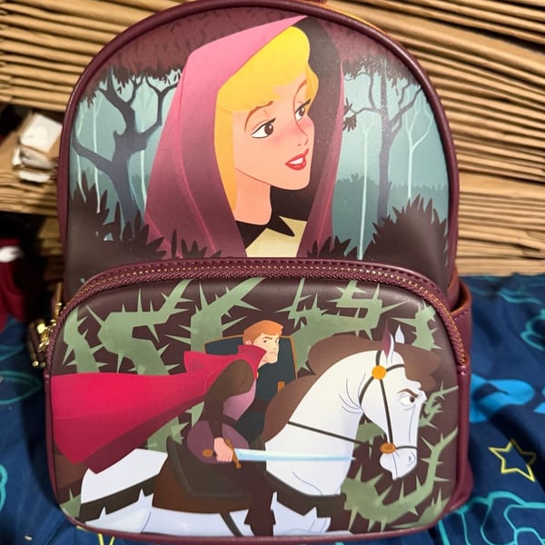 Loungefly Disney Sleeping Beauty Aurora Scene Mini Backpack NWT