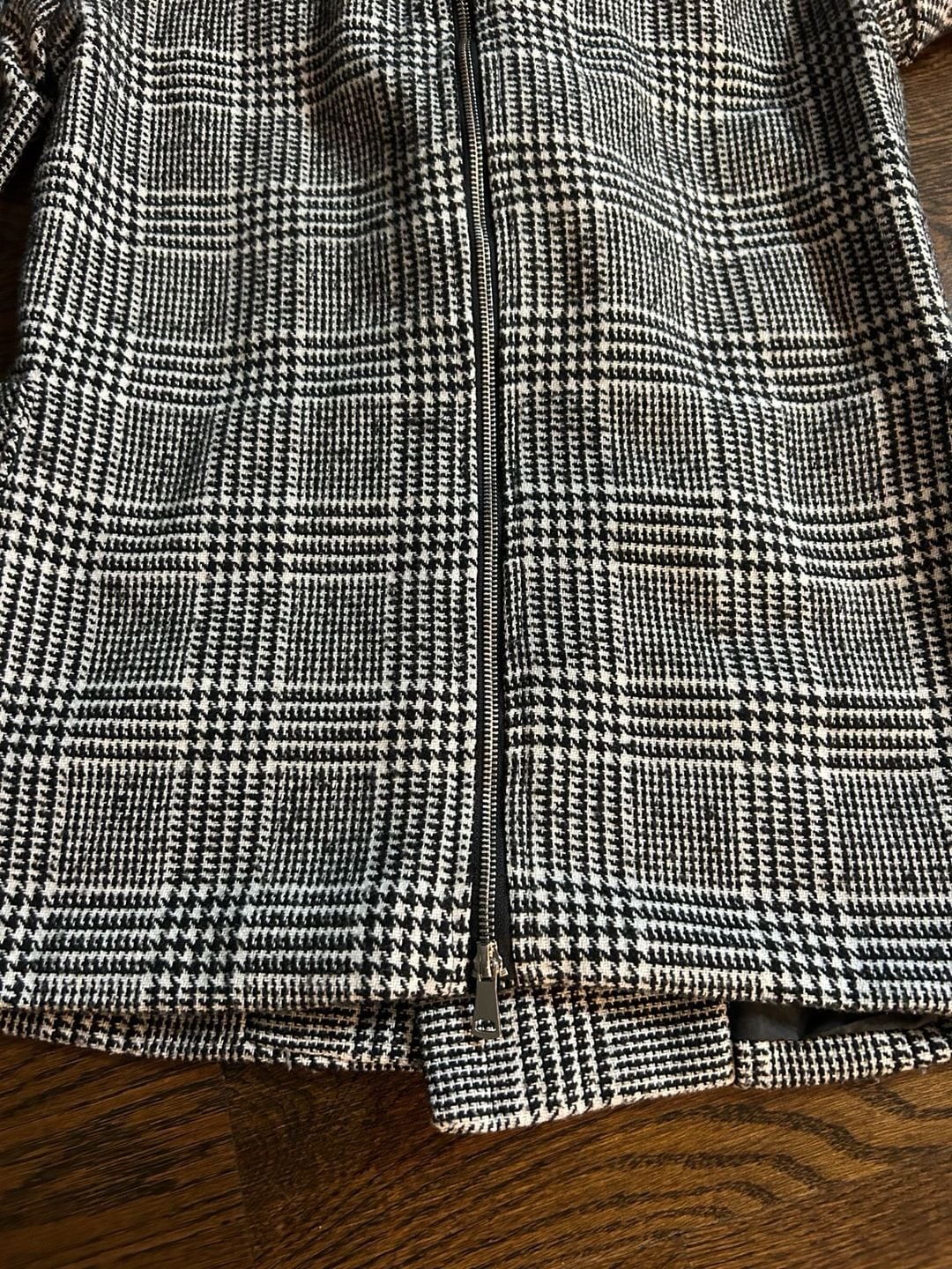 Venus Plaid Pea Coat Size S Sherpa Collar 8
