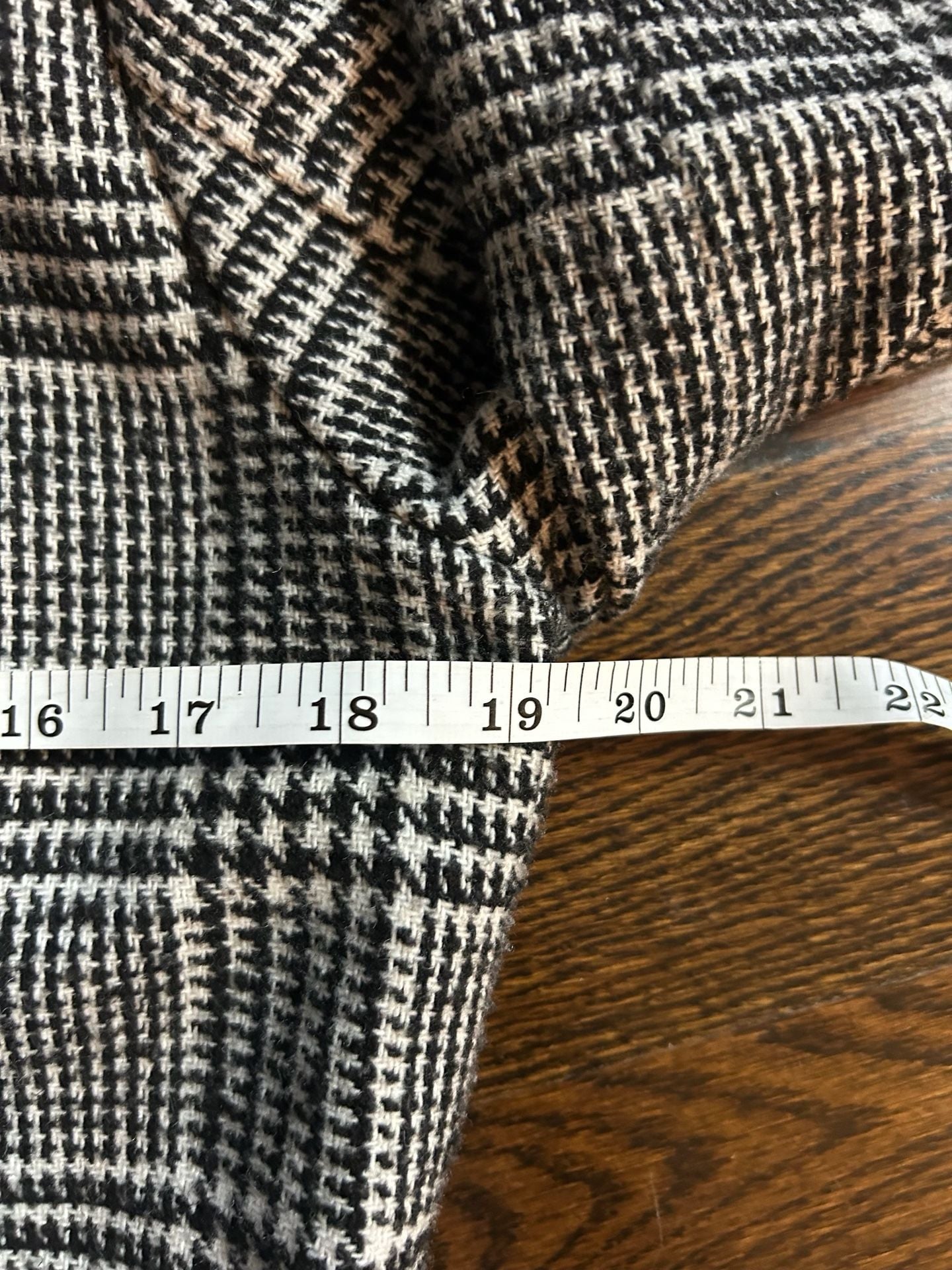 Venus Plaid Pea Coat Size S Sherpa Collar 9
