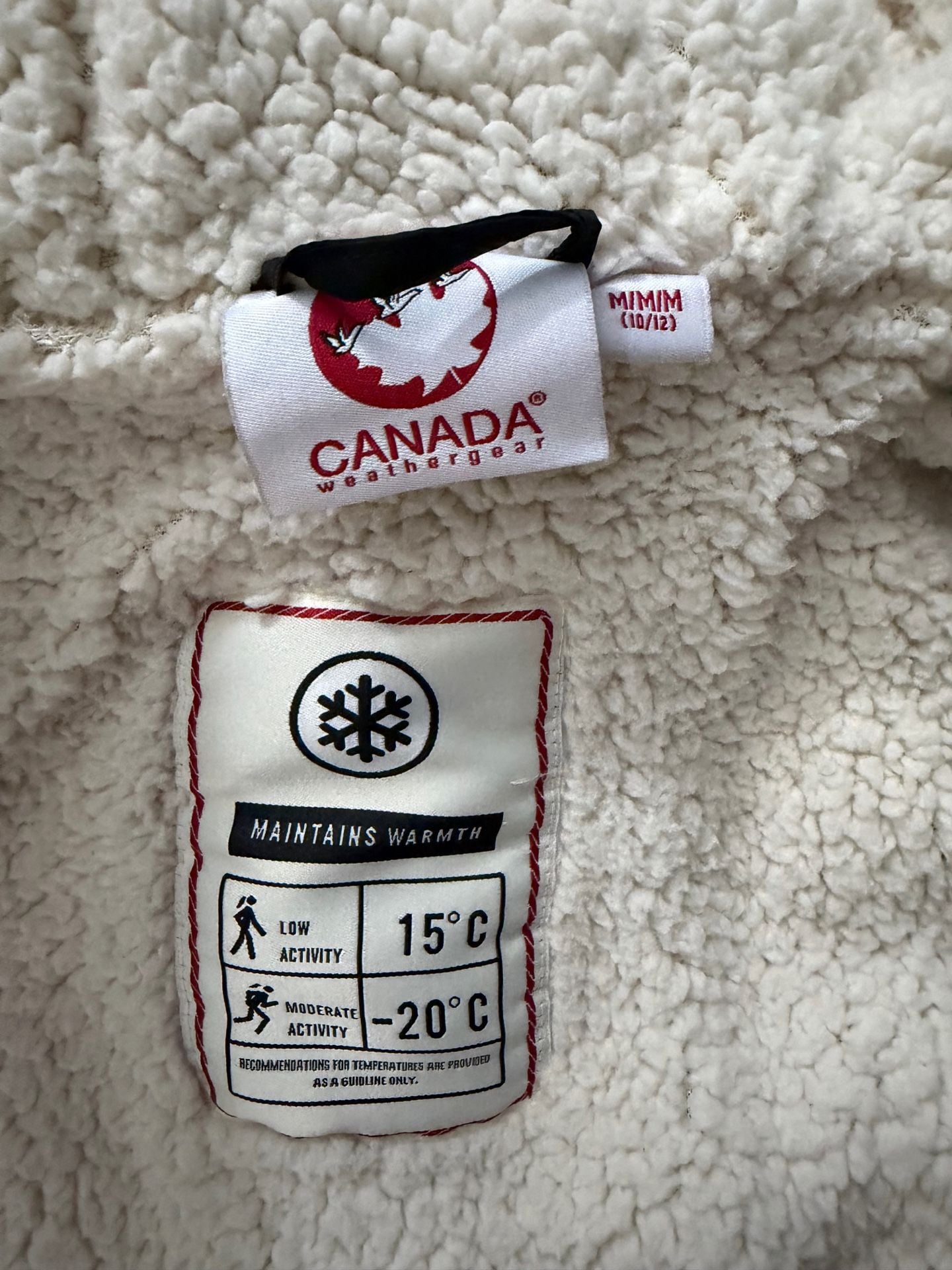 Canada Weather Gear Puffer Jacket Black kids size 10/12  7