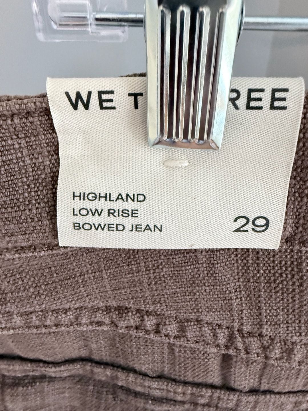 We The Free Highland Low Rise Bowed Jean Size 29 Brown Corduroy 8