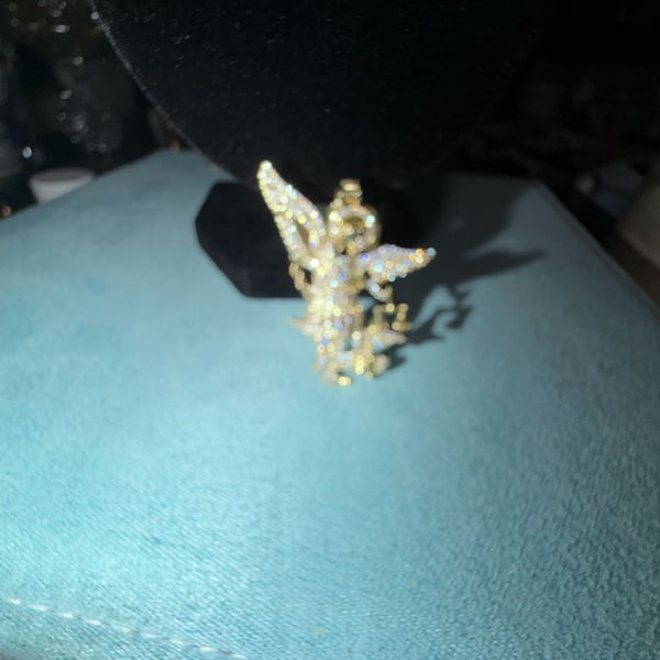Saint Michael  thermal infused over brass ice cz Pendant 