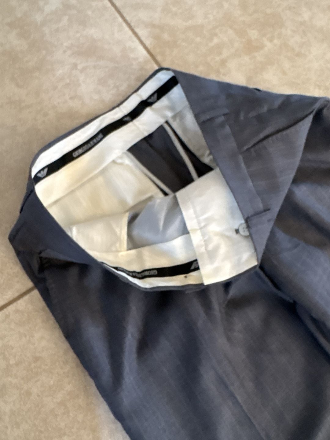 Giorgio Armani Le Collezioni Suit Size 40R Gray Pants 34x29” 8