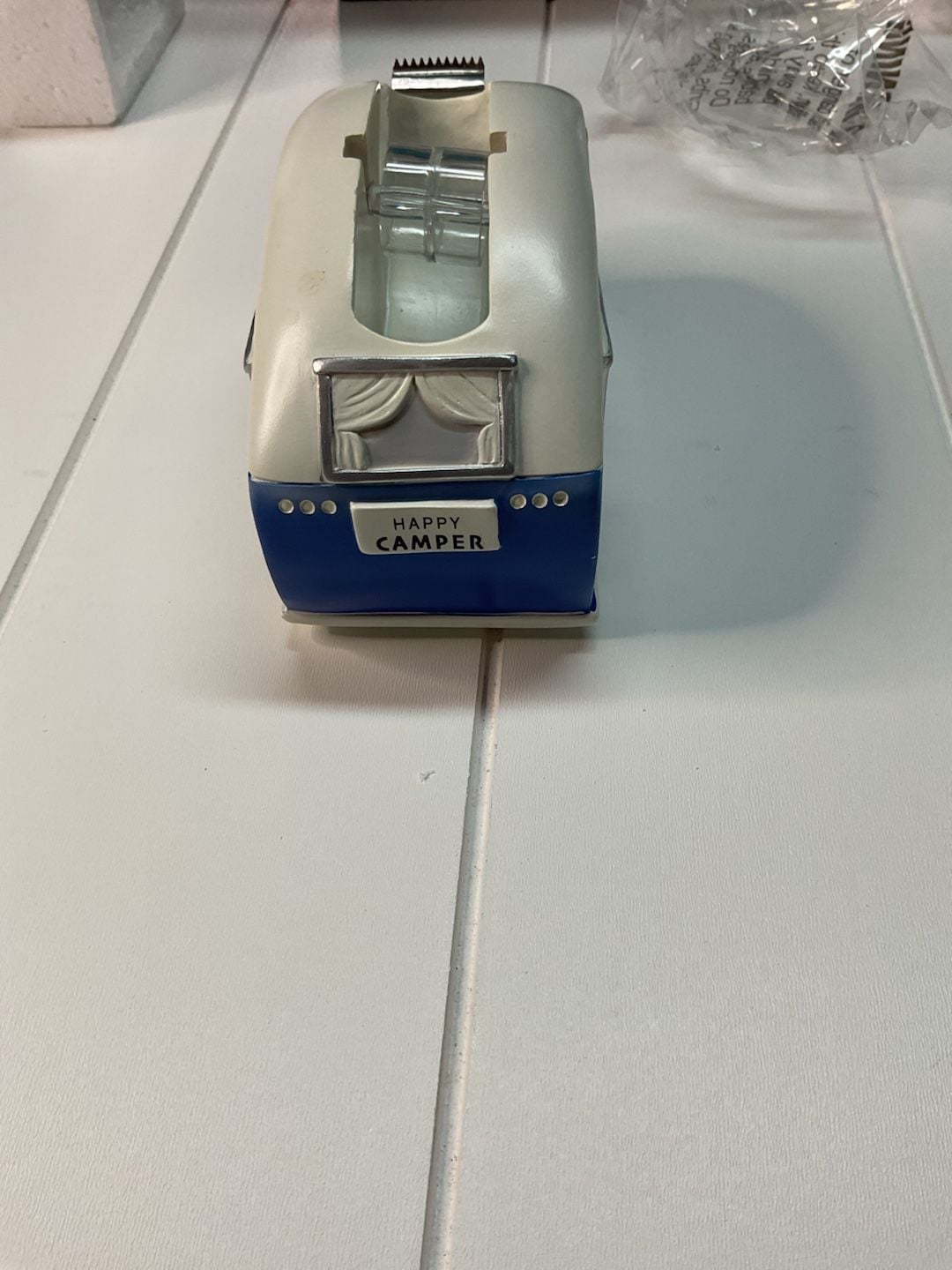 Streamline Camper Van Tape Dispenser Blue White Retro Office Desk Accessory 5