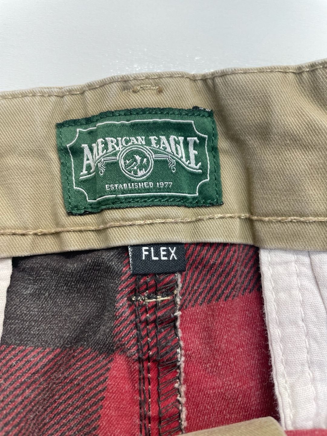American Eagle Khaki Pant Size 34X34 Tan Flex Chino 3