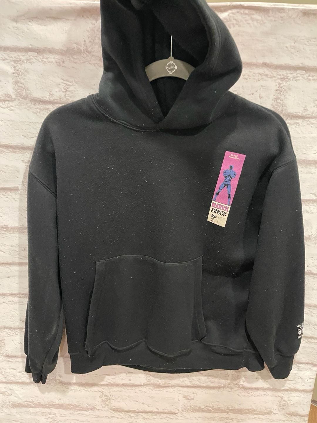 Marvel Black Panther Comic Graphic Hoodie Black Youth 14-16 XXS 6