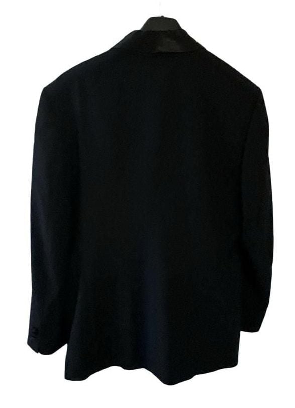 Boss Hugo Boss Tuxedo Size 40R Black Wool Satin Trim Pants 34” waist NWT  11