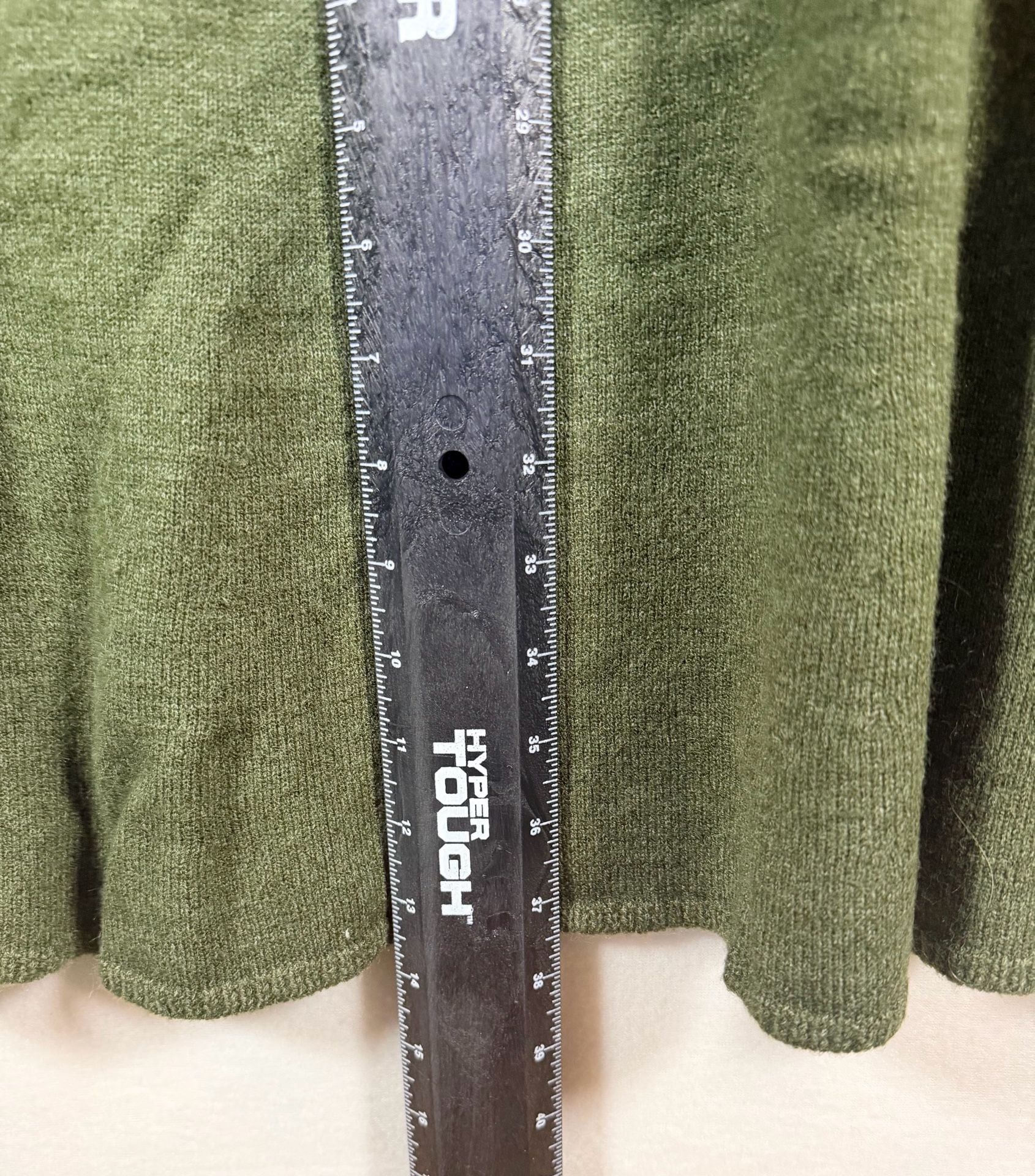 Tempo Paris Knit Sweater Dress Crewneck 3/4 Sleeve Olive Green Women’s XL 6