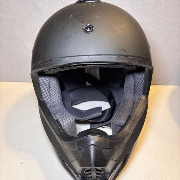 HJC CS-MX II Size L Matte Black Dirt Bike Motorcycle Helmet