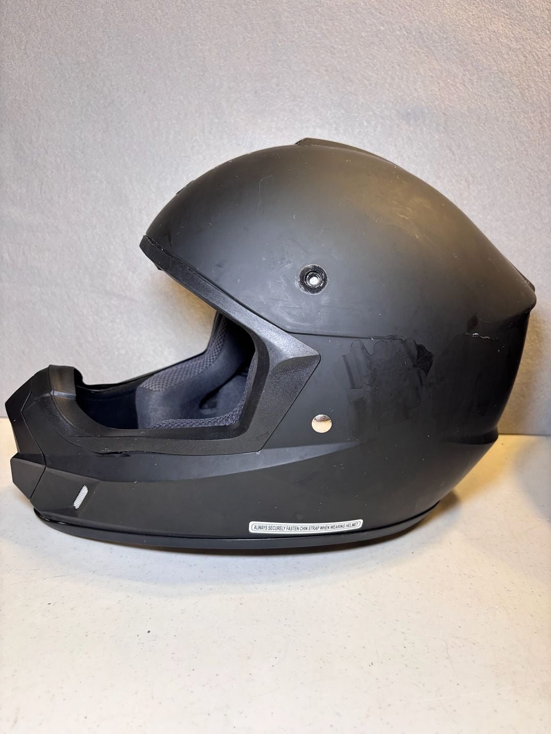 HJC CS-MX II Size L Matte Black Dirt Bike Motorcycle Helmet 2