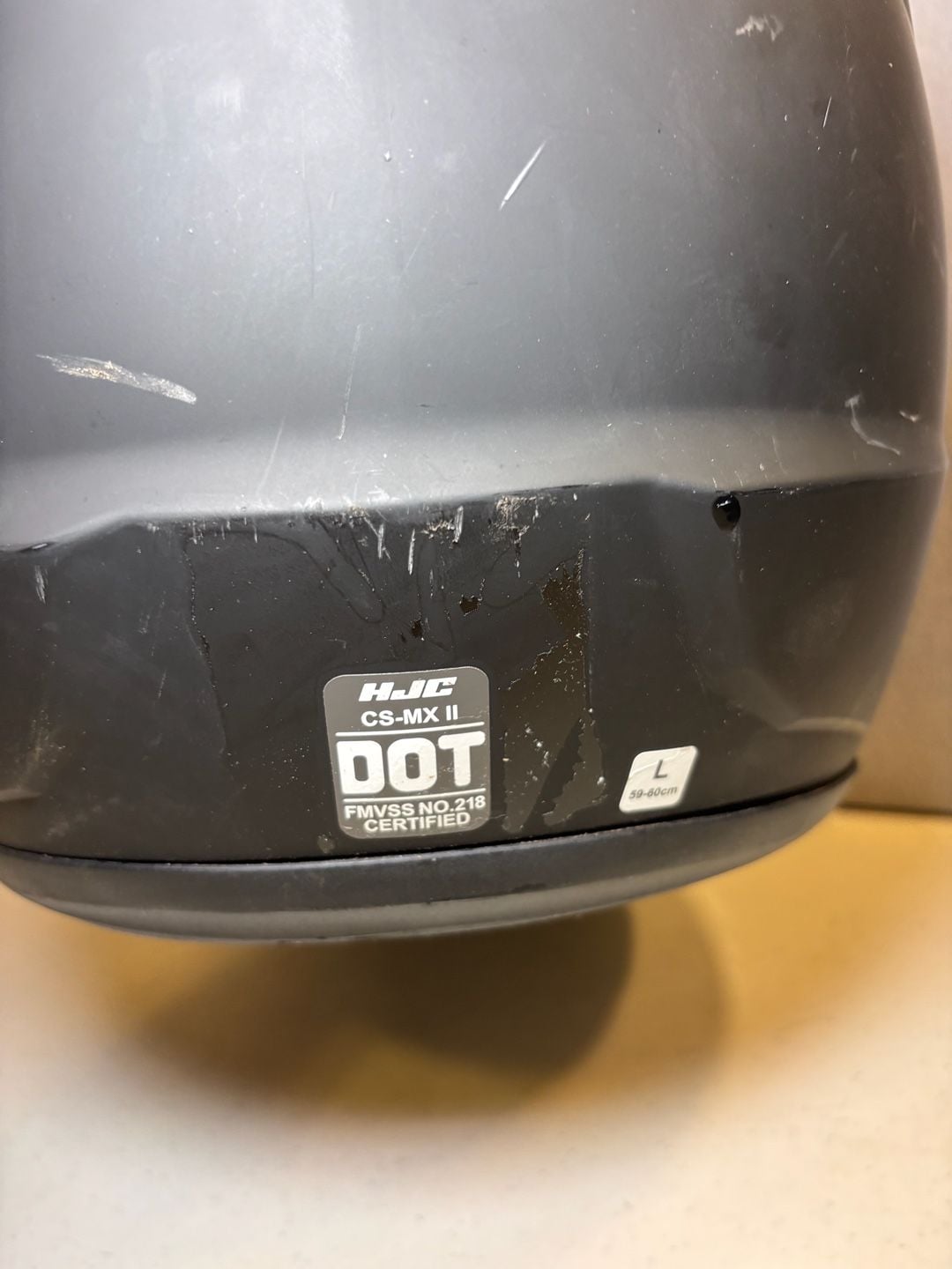HJC CS-MX II Size L Matte Black Dirt Bike Motorcycle Helmet 5