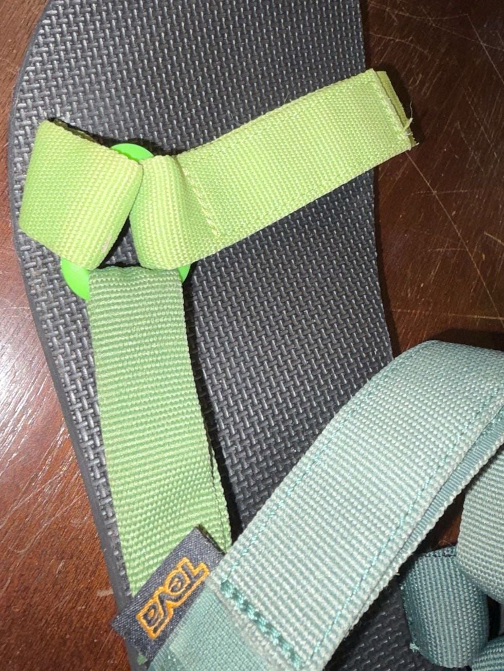 Teva Original Universal Sandals Size 11 Green Multi 6