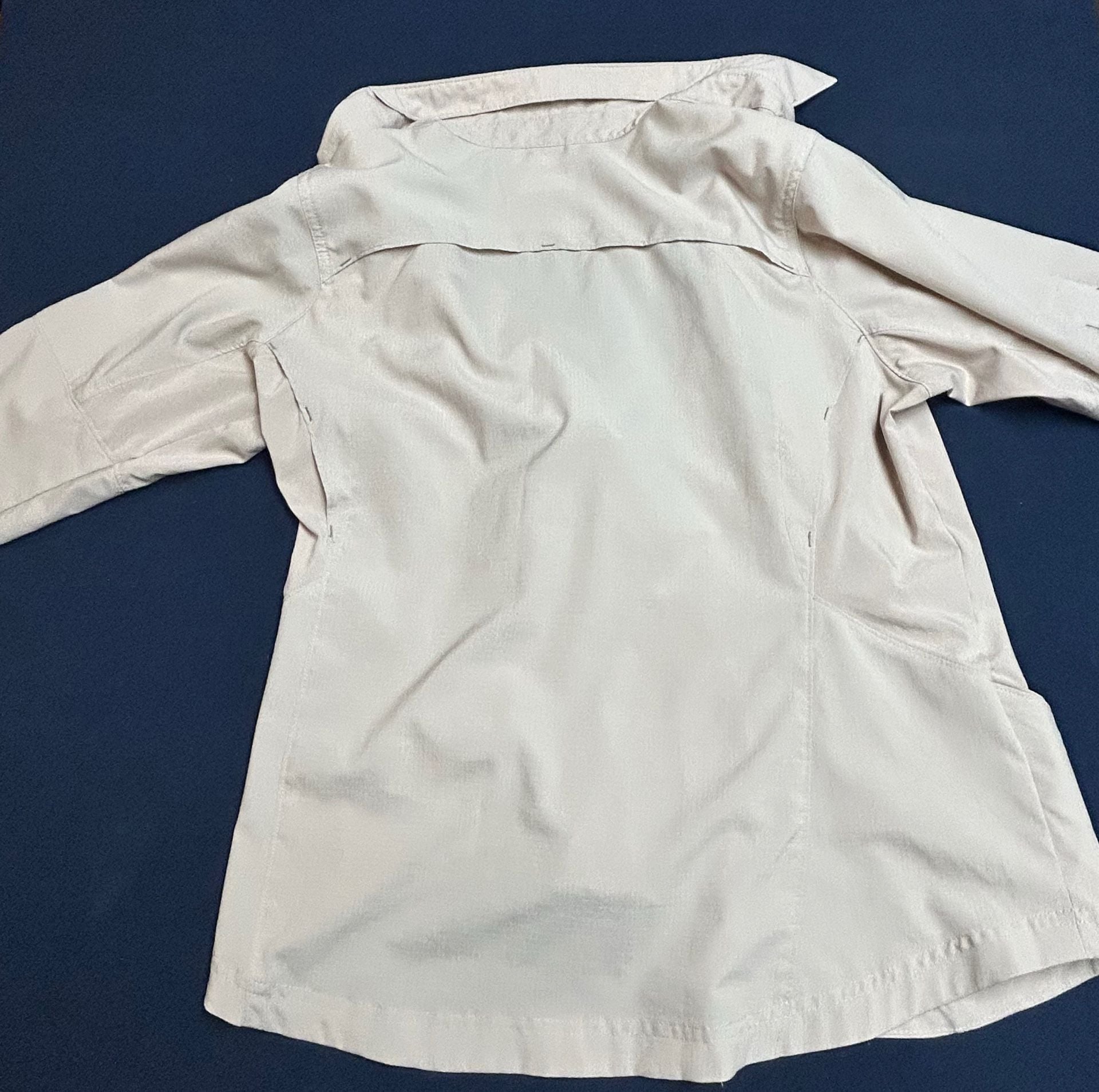 Columbia Silver Ridge Long Sleeve Shirt Size 1X/1TF Tan Omni-Shade 4