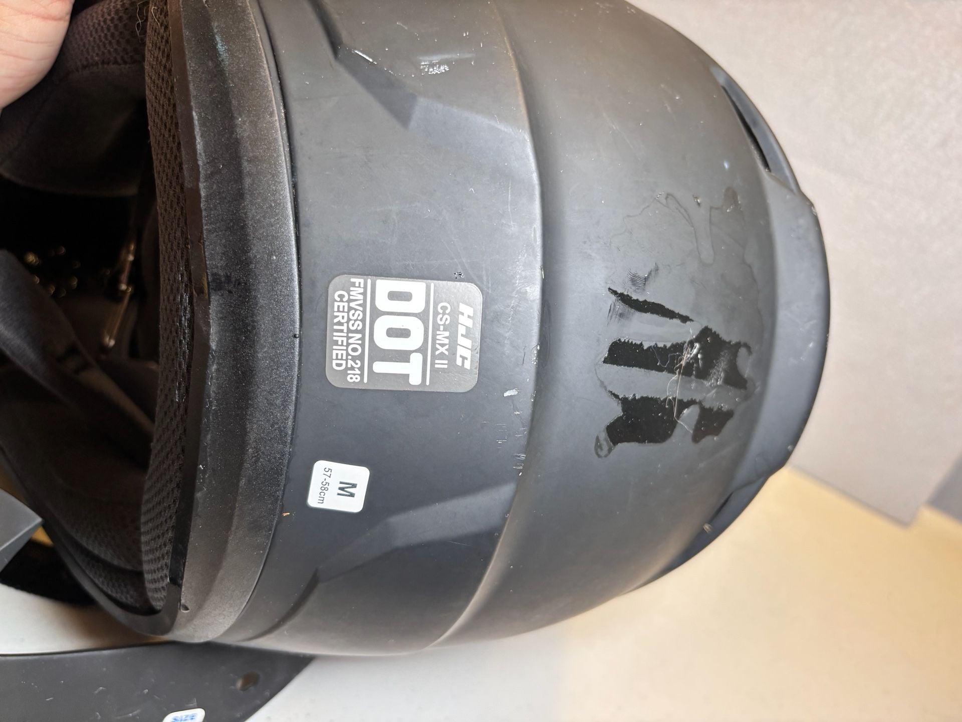 HJC CS-MX II Size M Matte Black Motocross Helmet 7