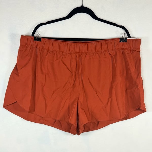 Old Navy StretchTech Athletic Shorts Quick Dry Active Red Rust Women’s 2X