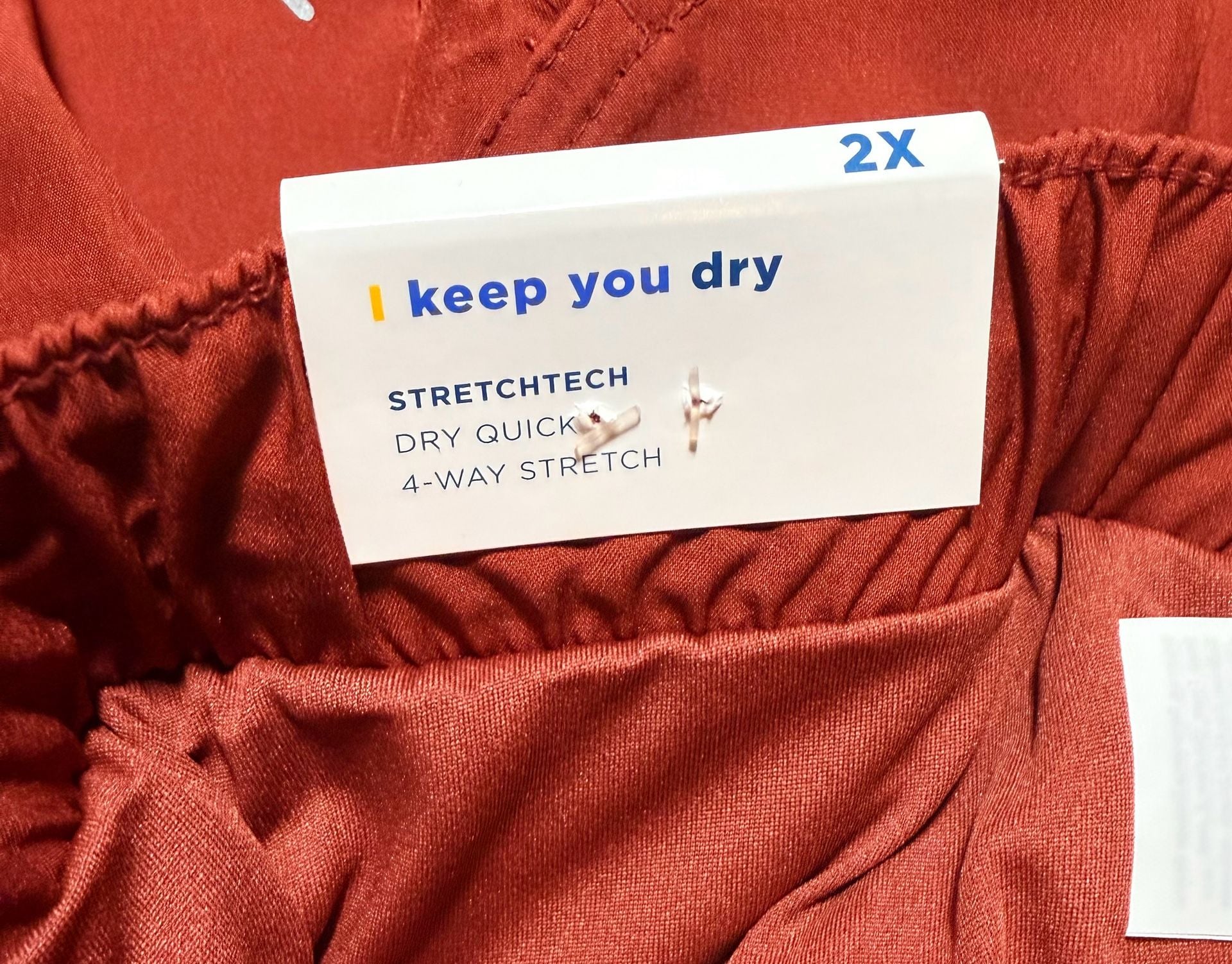 Old Navy StretchTech Athletic Shorts Quick Dry Active Red Rust Women’s 2X  7