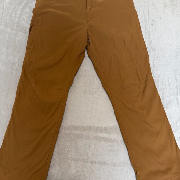Orvis Lined Hiking Pants Brown Fleece Lined