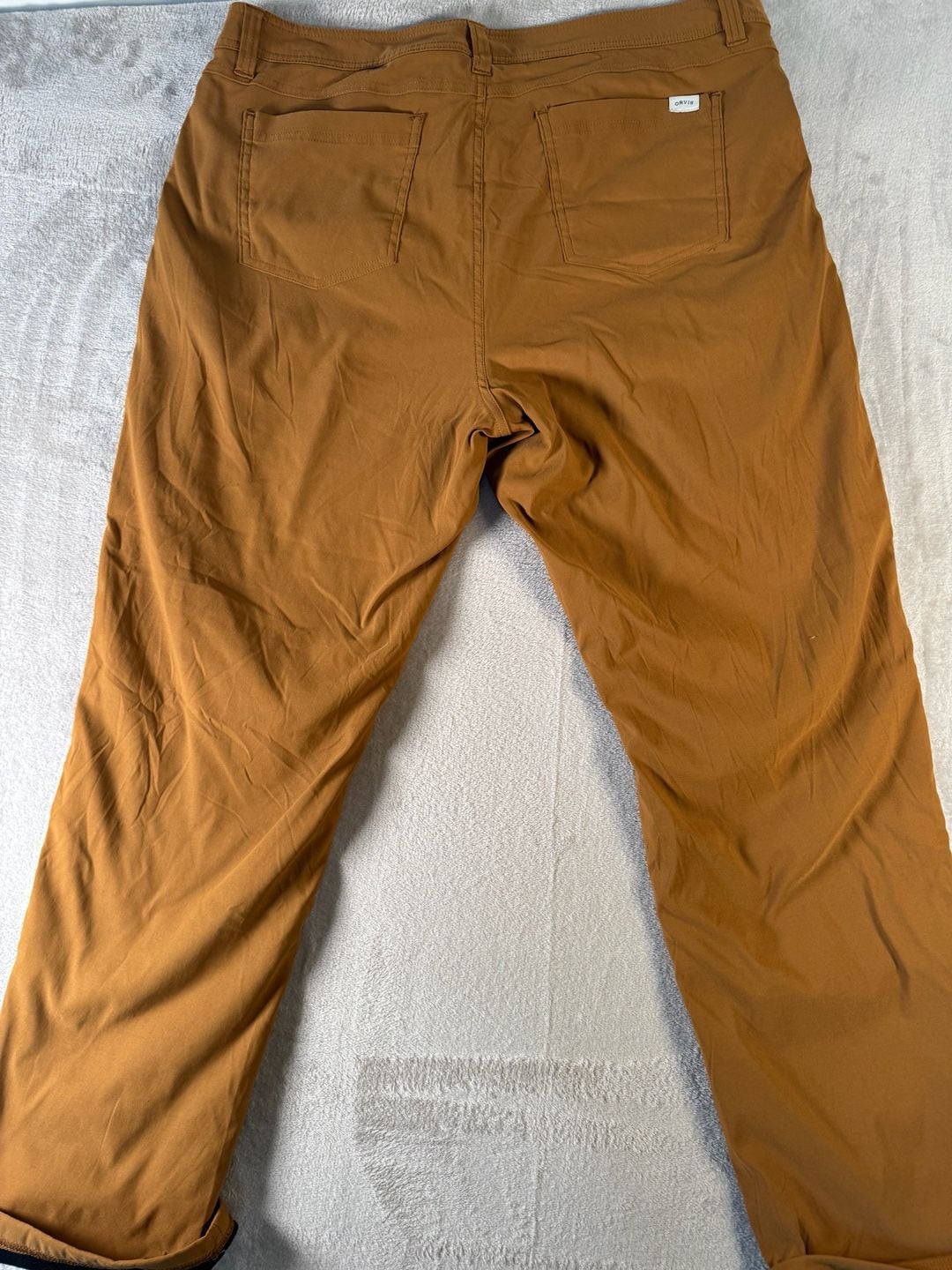 Orvis Lined Hiking Pants Brown Fleece Lined 9