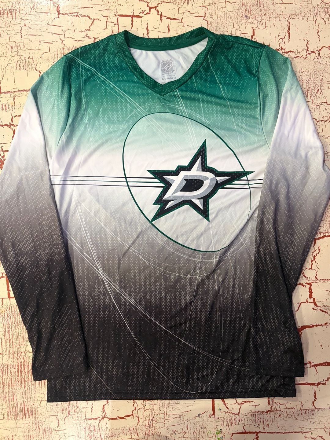 NHL Dallas Stars Long Sleeve Performance Active Wear Shirt Size L 2